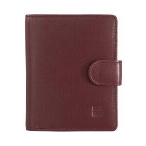 dudu purses for women genuine leather small bifold compact womens wallet with rfid protection, snap closure and zipper pocket