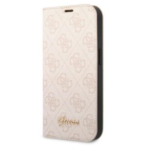 guess gubkp14shg4shp iphone 14 6,1" różowy/pink book 4g vintage gold logo