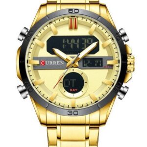 zegarek męski curren 8384 (zc023b) -dual time +box