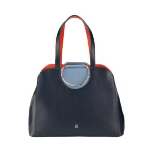 dudu women large tote handbag italian leather made in italy, coloured shopper shoulder bag, z podwójnymi uchwytami