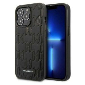karl lagerfeld klhcp13lmnmp1k iphone 13 pro / 13 6,1" hardcase czarny/black monogram plaque