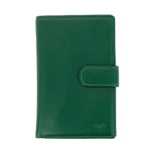 nuvola pelle womens large wallet purse in soft leather with button closure coin pocket and 12 card slot