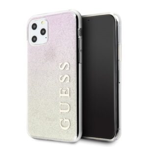 guess guhcn58pcuglgpi iphone 11 pro różowo-złoty/gold pink hard case gradient glitter