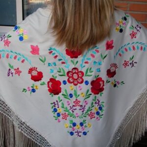 oryginalna hiszpańska husta flamenco pgm3933 (140 cm )
