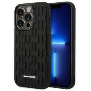 karl lagerfeld klhcp14lrupklpk iphone 14 pro 6,1" hardcase czarny/black 3d monogram