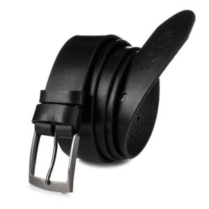 beltimore skórzany licowy pasek męski czarny premium e14 : kolory - czarny, rozmiar pasków - r.115-130 cm