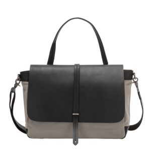 dudu large shoulder messenger bag for women in leather canvas postman handbag with detachable strap