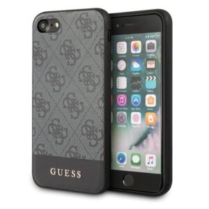 guess guhci8g4glgr iphone 7/8/se 2020 /se 2022 szary/grey hardcase 4g stripe collection