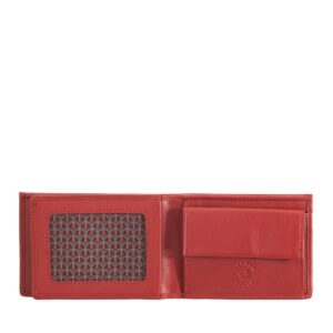 nuvola pelle small mens wallet minimalist in soft leather with coin pocket id window folded money cash