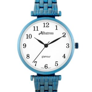 zegarek damski albatross glamour abbb97 (za537d) blue/white