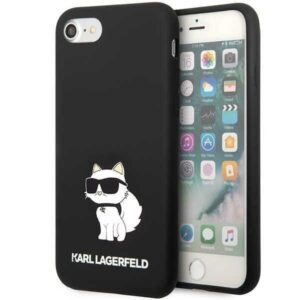 karl lagerfeld klhci8snchbck iphone 7/8/ se 2020/2022 hardcase czarny/black silicone choupette