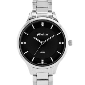 zegarek damski albatross mirage abbc02 (za538c) silver/black