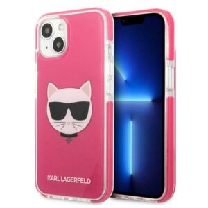 karl lagerfeld klhcp13mtpecpi iphone 13 6,1" hardcase fuksja/fuschia choupette head