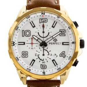 zegarek męski perfect ch05l - chronograf (zp353b) + box