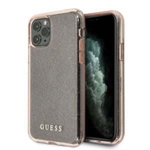 guess guhcn58pcglpi iphone 11 pro różowy/pink hard case glitter