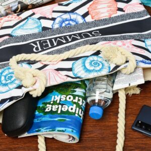 muszle duża torba plażowa torebka summer pojemna lekka t62