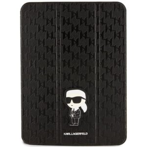 karl lagerfeld klfc11sakhpkk ipad 10.9" folio magnet allover cover czarny/black saffiano monogram ikonik