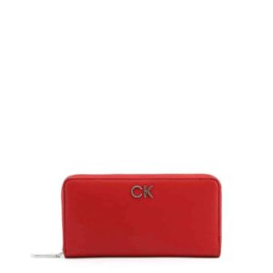 portfel marki calvin klein model k60k609699 kolor czerwony. akcesoria damskie. sezon: jesień/zima