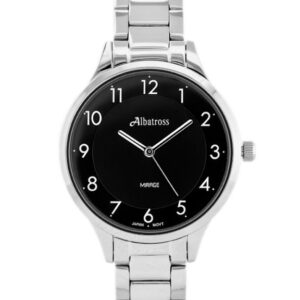 zegarek damski albatross mirage abbc02 (za538d) silver/black ii