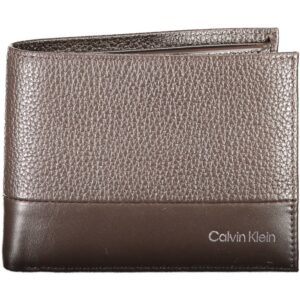 portfel męski calvin klein brązowy