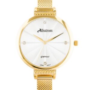 zegarek damski albatross abbc22 (za544b) gold / silver
