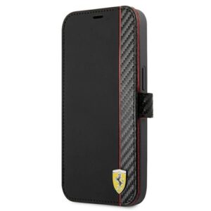 ferrari fesaxflbkp13sbk iphone 13 mini 5,4" czarny/black book on track carbon stripe