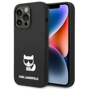 karl lagerfeld klhcp14xslctbk iphone 14 pro max 6,7" hardcase czarny/black silicone choupette body