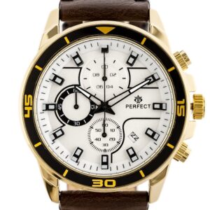 zegarek męski perfect ch02l - chronograf (zp351b) + box