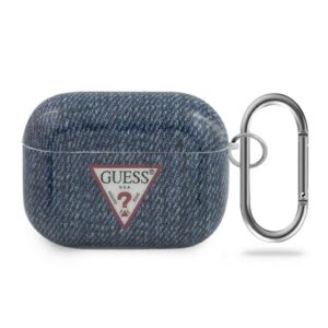 guess guacaptpujuldb airpods pro cover granatowy/dark blue jeans collection
