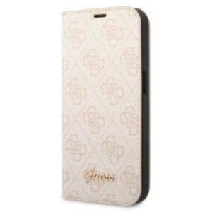 guess gubkp14mhg4shp iphone 14 plus 6,7" różowy/pink book 4g vintage gold logo