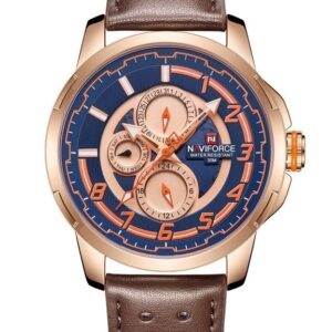 zegarek męski naviforce nf9142 (zn087d) rose gold + box