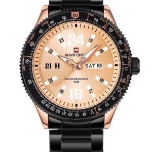 zegarek męski naviforce - nf9102 (zn060d) - rosegold / black