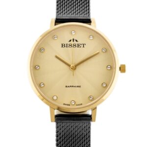 zegarek damski bisset bsbf30 (zb578p) - szafirowe szkło