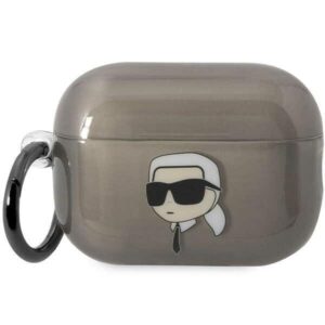 karl lagerfeld kklap2hniktck airpods pro 2 cover czarny/black ikonik karl lagerfeld