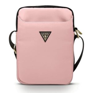 guess torba gutb10ntmllp 10" różowy /pink nylon triangle logo