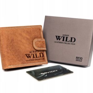 skórzany męski portfel wild n0035l-chm rfid