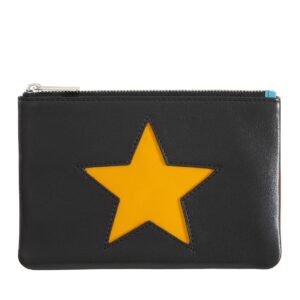 dudu mini clutch bag purse wallet for women in leather with star and zip for keys makeup smartphone