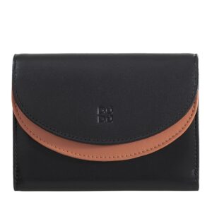 dudu real leather purse wallet rfid blocking z podwójną klapką, kieszenią na monety, 8 miejscami na karty kredytowe i debetowe