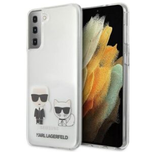 karl lagerfeld klhcs21mcktr s21+ g996 hardcase transparent karl & choupette