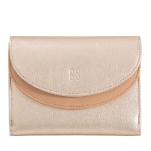 dudu genuine leather wallet purse rfid blocking z podwójną klapką, sekcją na monety, 8 miejscami na karty kredytowe i debetowe