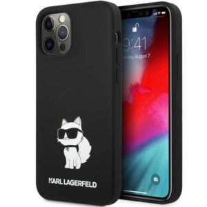 karl lagerfeld klhcp12msnchbck iphone 12 /12 pro 6,1" hardcase czarny/black silicone choupette