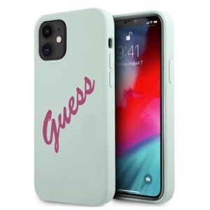 guess guhcp12slsvsbf iphone 12 mini 5,4" niebieski fuksja/blue fuschia hardcase silicone vintage