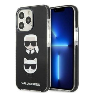 karl lagerfeld klhcp13ltpe2tk iphone 13 pro / 13 6,1" hardcase czarny/black karl&choupette head