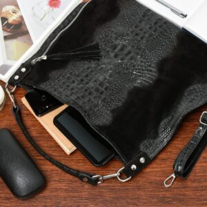 torebka skórzana zamszowa shopper w10