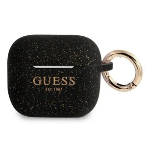 guess gua3sggek airpods 3 cover czarny/black silicone glitter