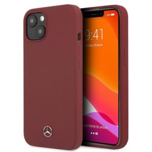 mercedes mehcp13msilre iphone 13 6,1" czerwony/red hardcase silicone line