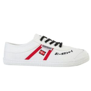 sneakersy marki kawasaki model signature-canvas kolor biały. obuwie dla obu płci. sezon: cały rok