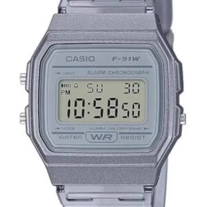 zegarek marki casio model f-91w_m kolor szary. akcesoria dla obu płci. sezon: cały rok