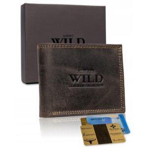 skórzany męski portfel wild n0035-chm rfid
