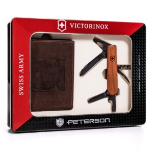meski zestaw prezentowy skóra naturalna peterson ptn zm33